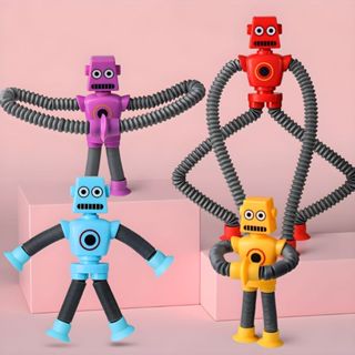 Robô Et Cartoon Tubo Fofo Descompressão Design Criativo Brinquedo Puxa Estica Gruda Dutoys em Oferta na Shopee