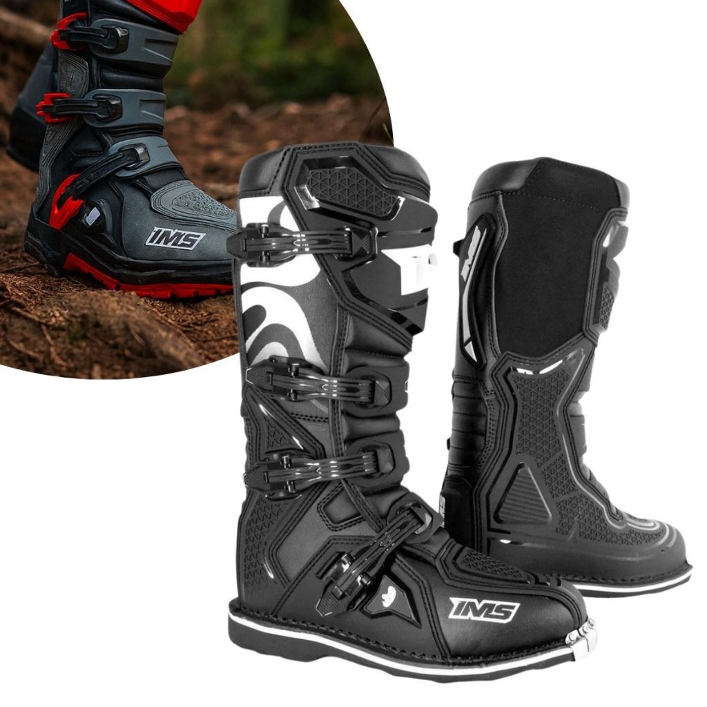 Bota Ims Robust Costurada Motocross Trilha Enduro Moto Par