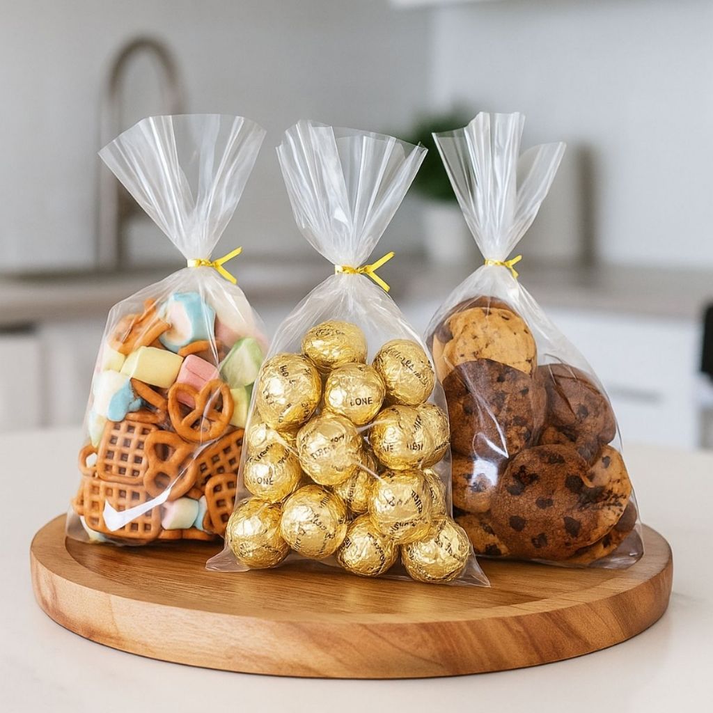 Saco Presente Transparente Celofane 15x30 Cesta Lembrancinha Saquinho em Oferta na Shopee