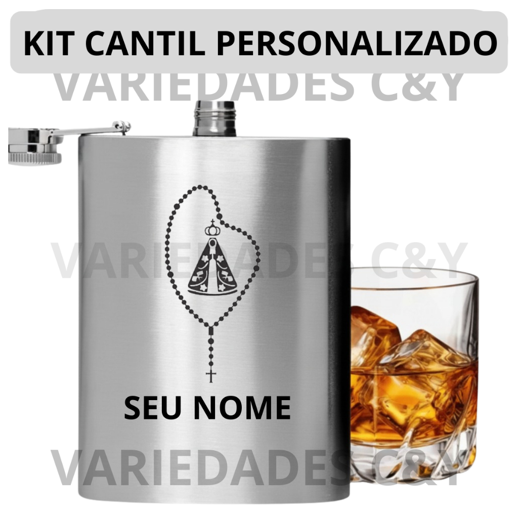 Kit 10 Unidades Cantil Personalizado Aniversario Padrinhos Festa Lembrancinhas em Geral