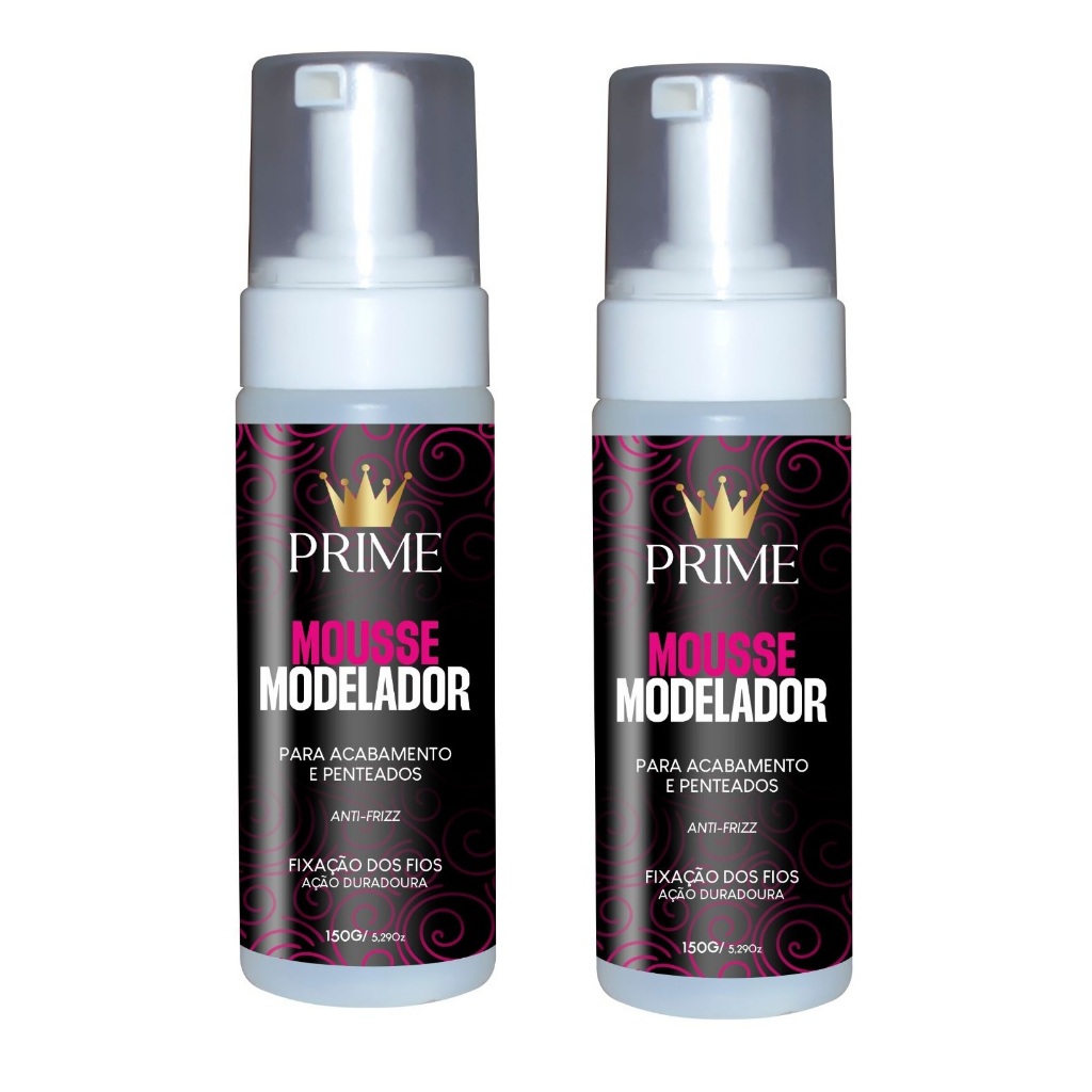 MOUSSE MODELADOR PRIME 150ML 02 UNI em Oferta na Shopee