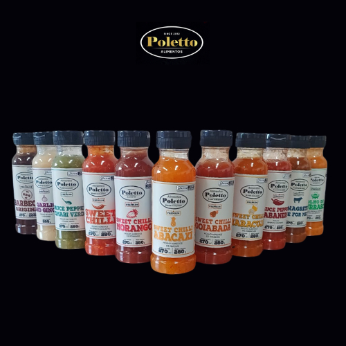 Detalhes do Kit C/11 Molhos Premium Poletto Defumados, Apimentados e Agridoce