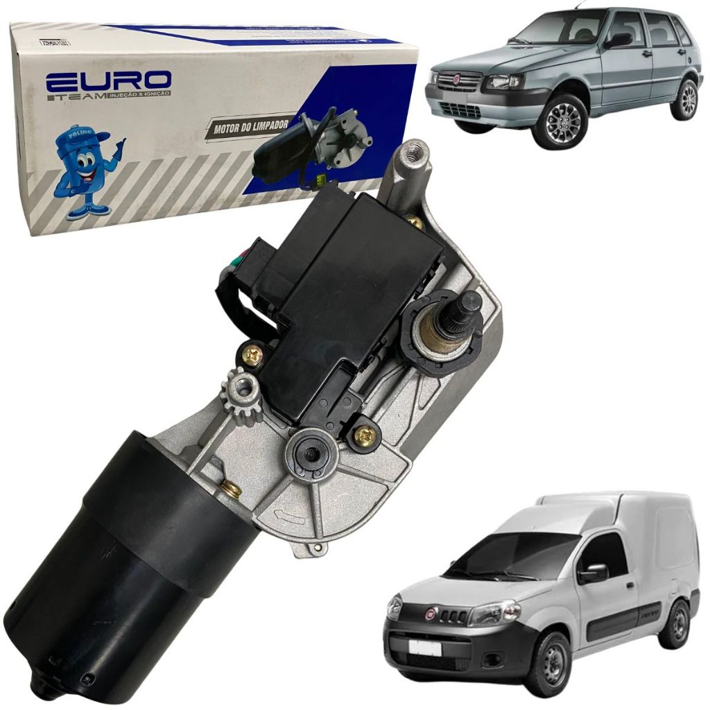 Motor Limpador Parabrisa Dianteiro Original Euro Para Fiat Uno Fiorino 1990 A 2010 Com Temporizador em Oferta na Shopee