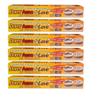 Papel Antiaderente Dover Assa+leve Cozinhar Rolo 30cm X 3m 6 unidades em Oferta na Shopee