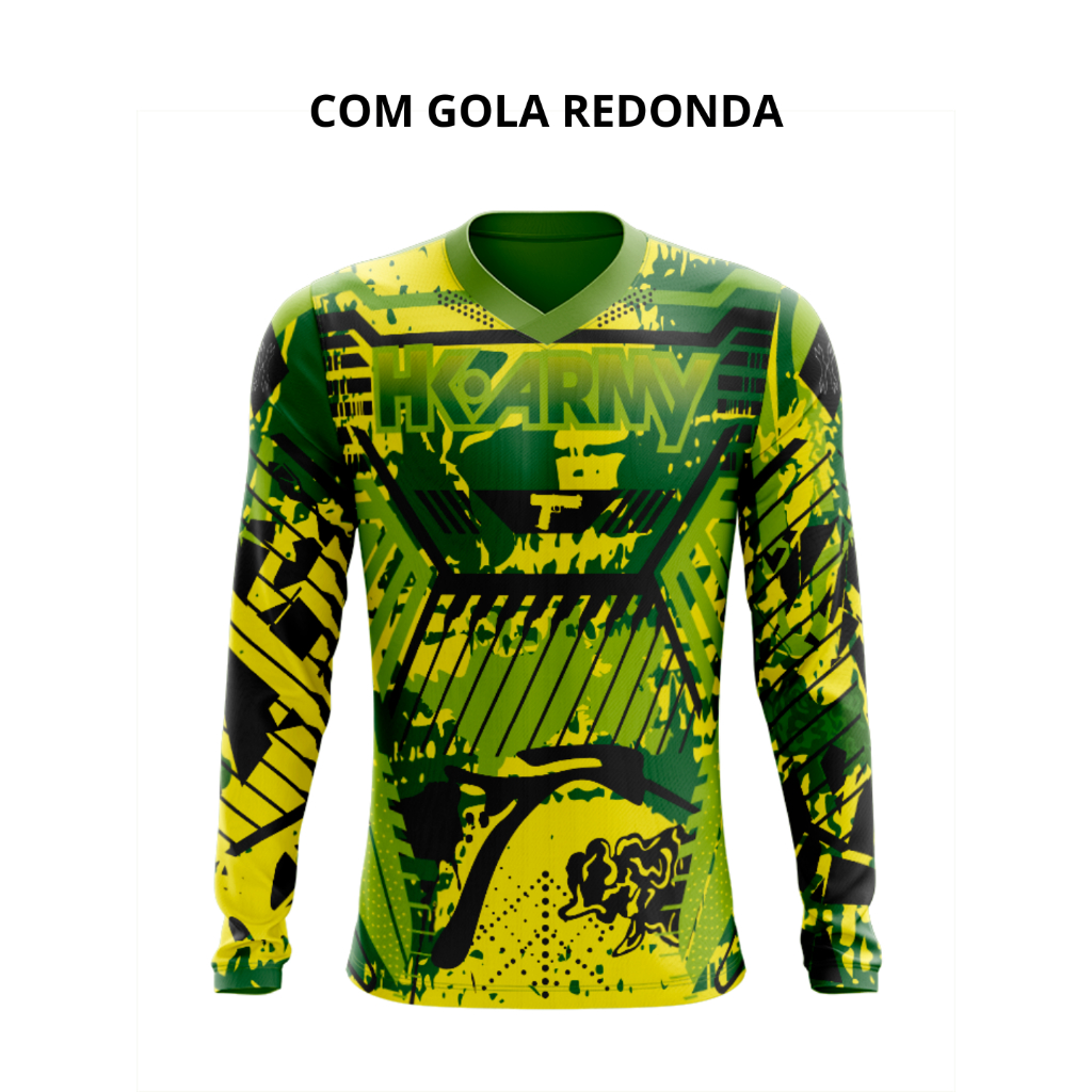 Camisa Manga Longa HK Army 29 Paintball Air Soft - Dry Fit Esportiva Proteção UV