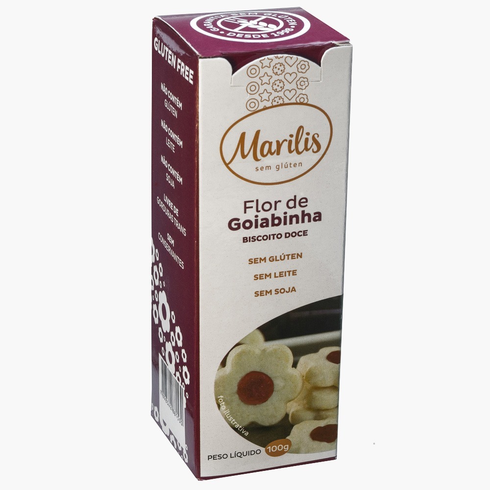 Biscoito Sem Glúten Flor de Goiabinha Marilis 100g