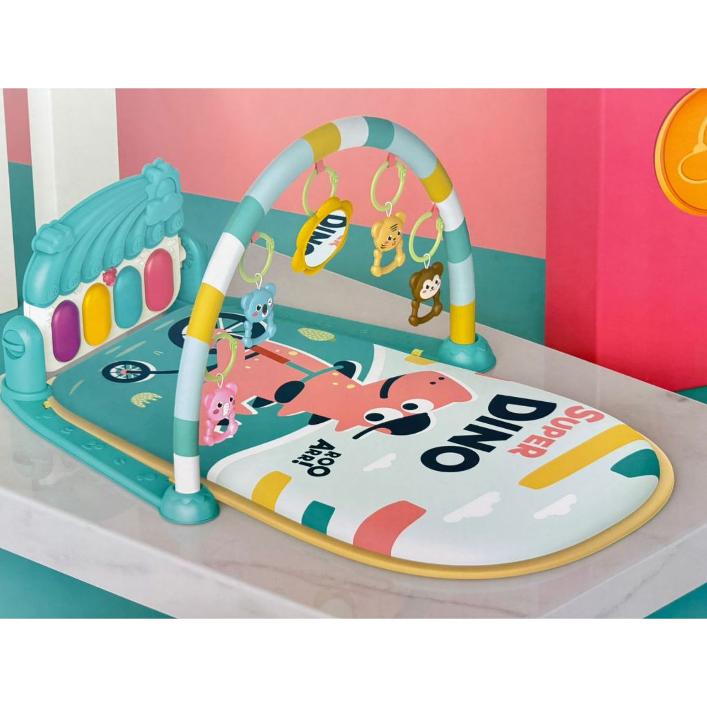 Tapete Infantil de Atividades Musical com Piano Interativo Ginásio com Som e Luz