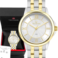 Relógio Technos Feminino Dourado Prova d'água com 1 ano de garantia