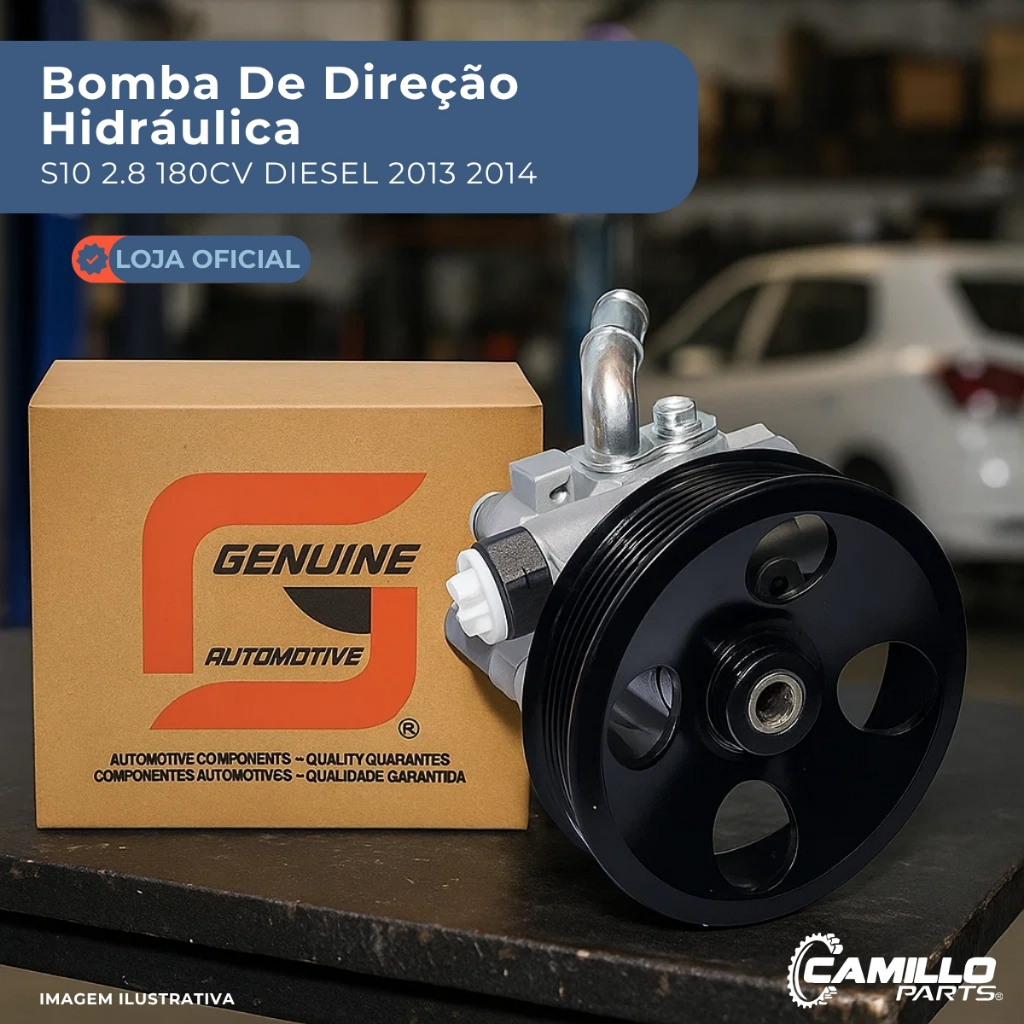 Bomba Direção Hidráulica S10 2.8 180CV 200CV Genuine Automotive