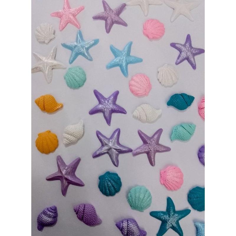 kit 20/50 Peças Fundo do Mar Sortidas Biscuit