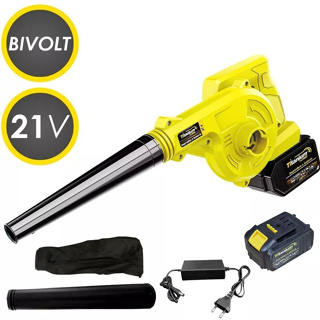 Soprador e Aspirador Profissional a Bateria 21v Bivolt 15000 mAh  - 20.000 RPM Titanium Platina em Oferta na Shopee