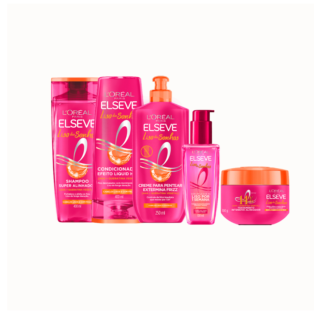 Kit Elseve Liso dos Sonhos - Linha Completa