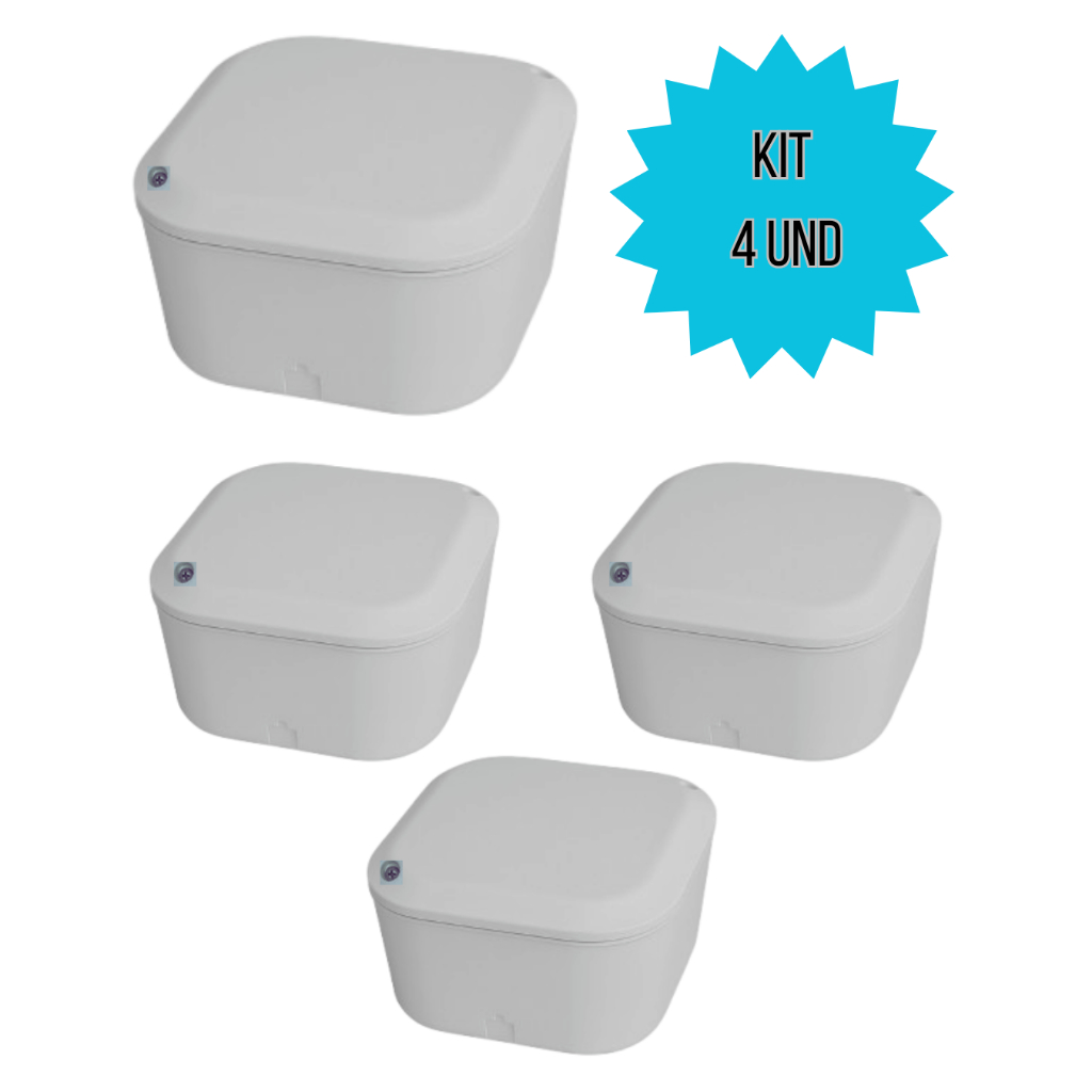 Kit com 4 Caixas Vedadas de Passagem para Câmera de Segurança Reforçada em Oferta na Shopee
