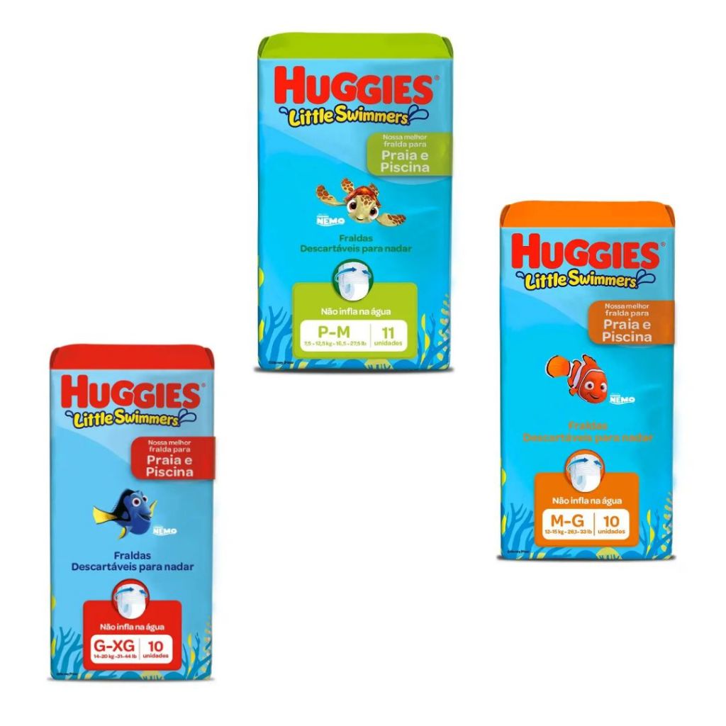 Fralda de Piscina Huggies Little Swimmers | À Prova D’Água | Conforto e Proteção no Mar e Piscina