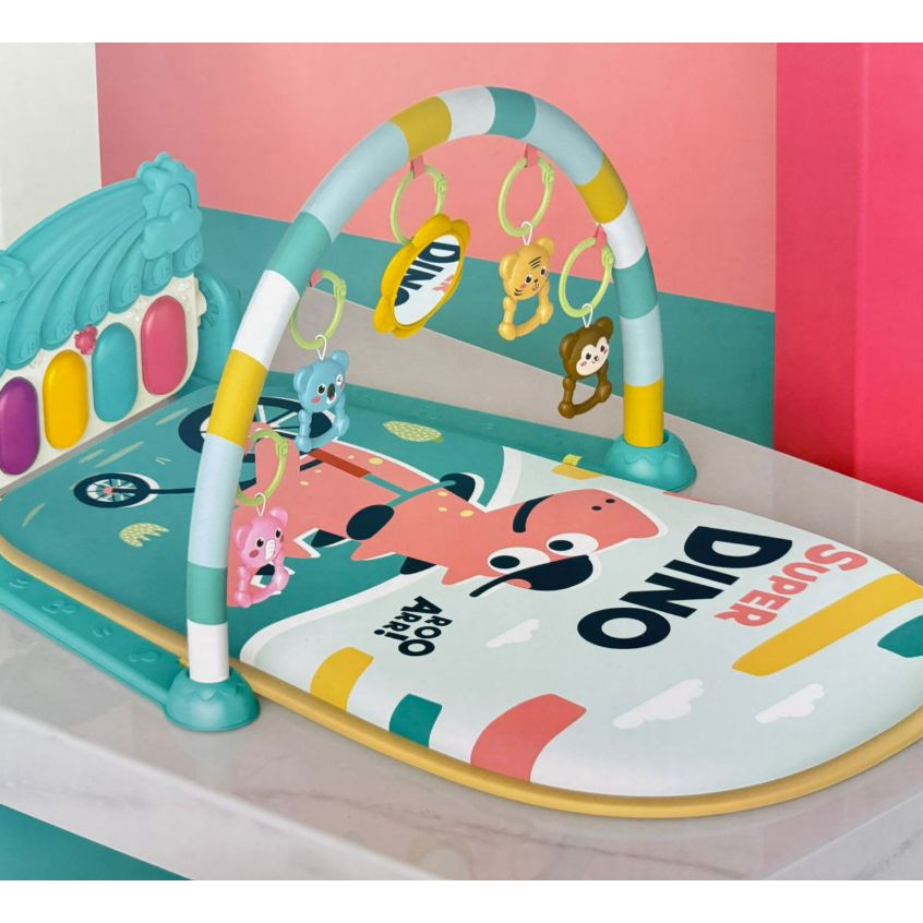 Tapete de Atividades Musical com Piano Interativo Ginásio com Som e Luz