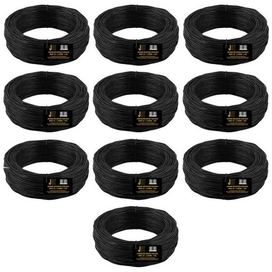 Kit com 10 Kg de Arame Recozido Trançado - BWG18 1,24MM - JST