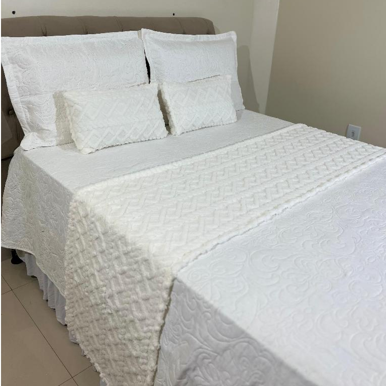 Kit PESEIRA + Capas de baguetes Aconchergante 3 peças - Decorar a Cama