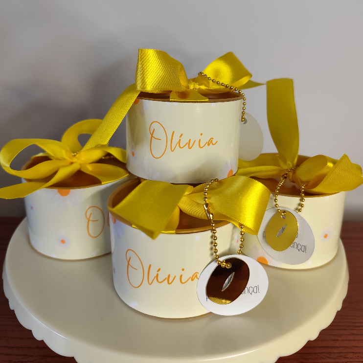 Tubolata Personalizada MARGARIDAS | Lembrancinha Aniversário Maternidade | VÁRIOS TEMAS