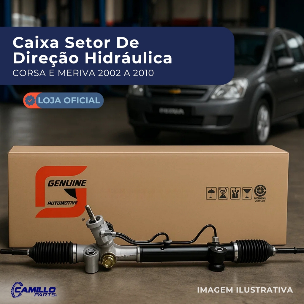 Caixa Direção Hidráulica Corsa Meriva Montana 2002 A 2012 Genuine Automotive