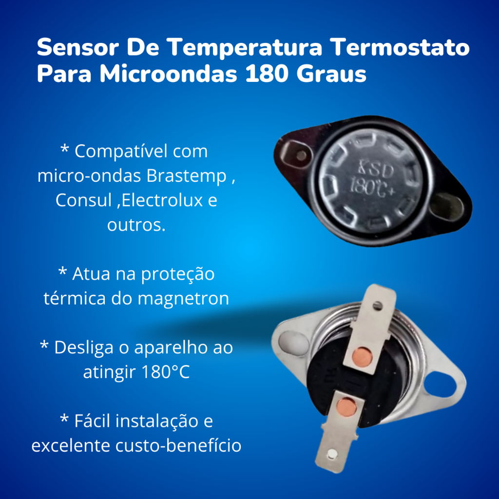 Termostato Magnetron 180 Graus Microondas Brastemp Consul
