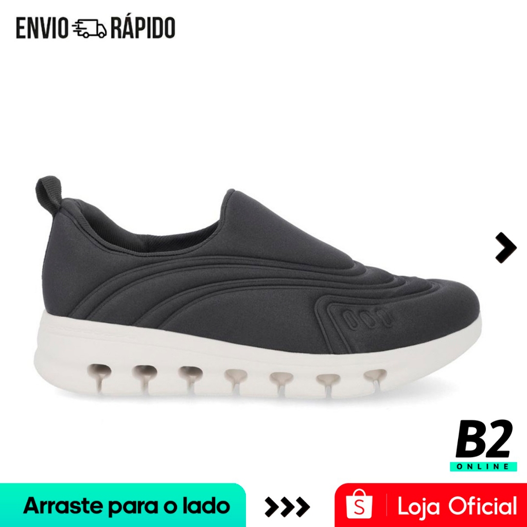 Tênis Usaflex Slip On Elastano Feminino 100% Original Com Nota Fiscal e Garantia