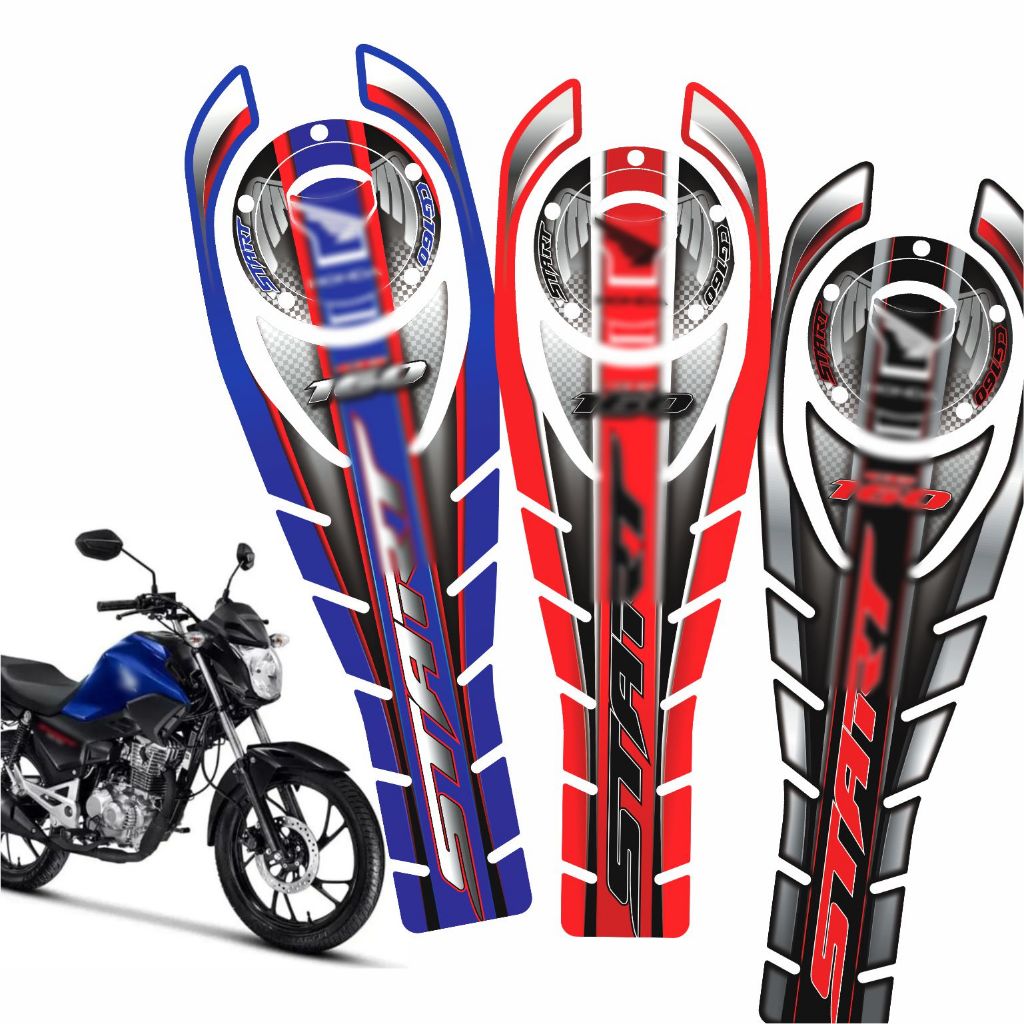 Adesivo Protetor de Tanque Estilizado Compatível Start 160 em Oferta na Shopee