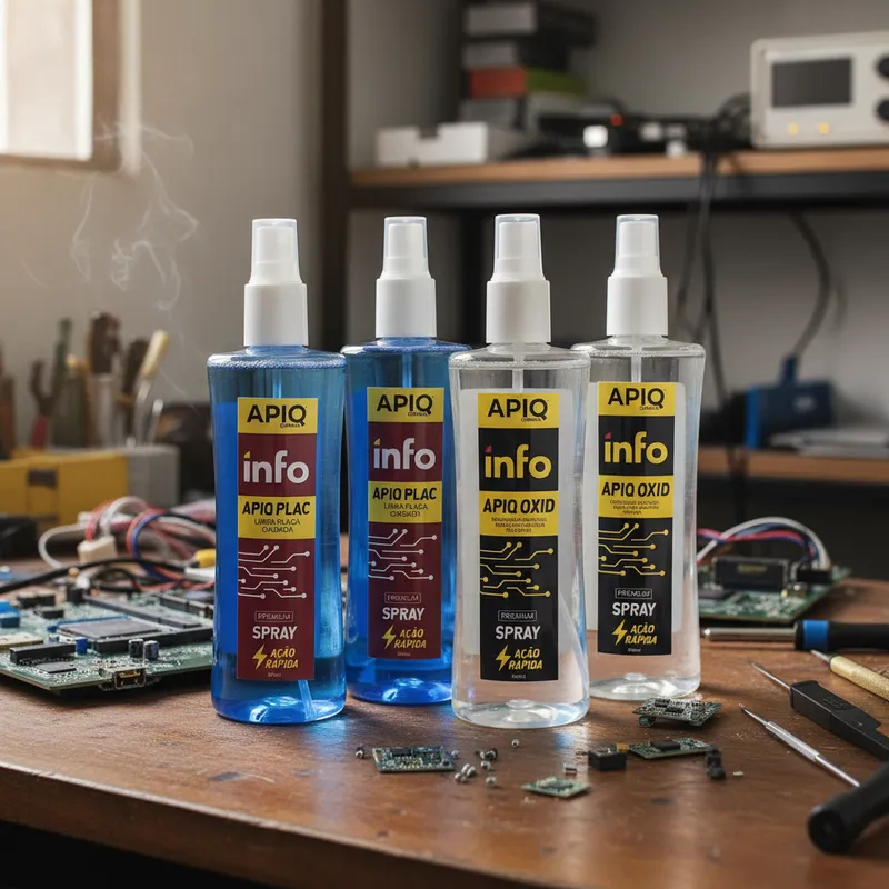 Kit Com 4 Solução Para Limpeza De Placas Oxidadas Leve e Pesadas Remoção Instantânea
