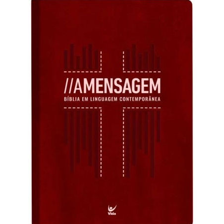 Bíblia A Mensagem - Letra Gigante - Capa Luxo Vermelha em Oferta na Shopee