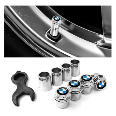 KIT 4 peças de bico para pneu em aço biquinho válvula pneu roda carro pito antifurto