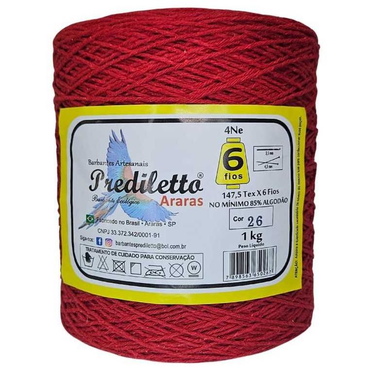 Barbante Prediletto Fio 6 1kg em Oferta na Shopee