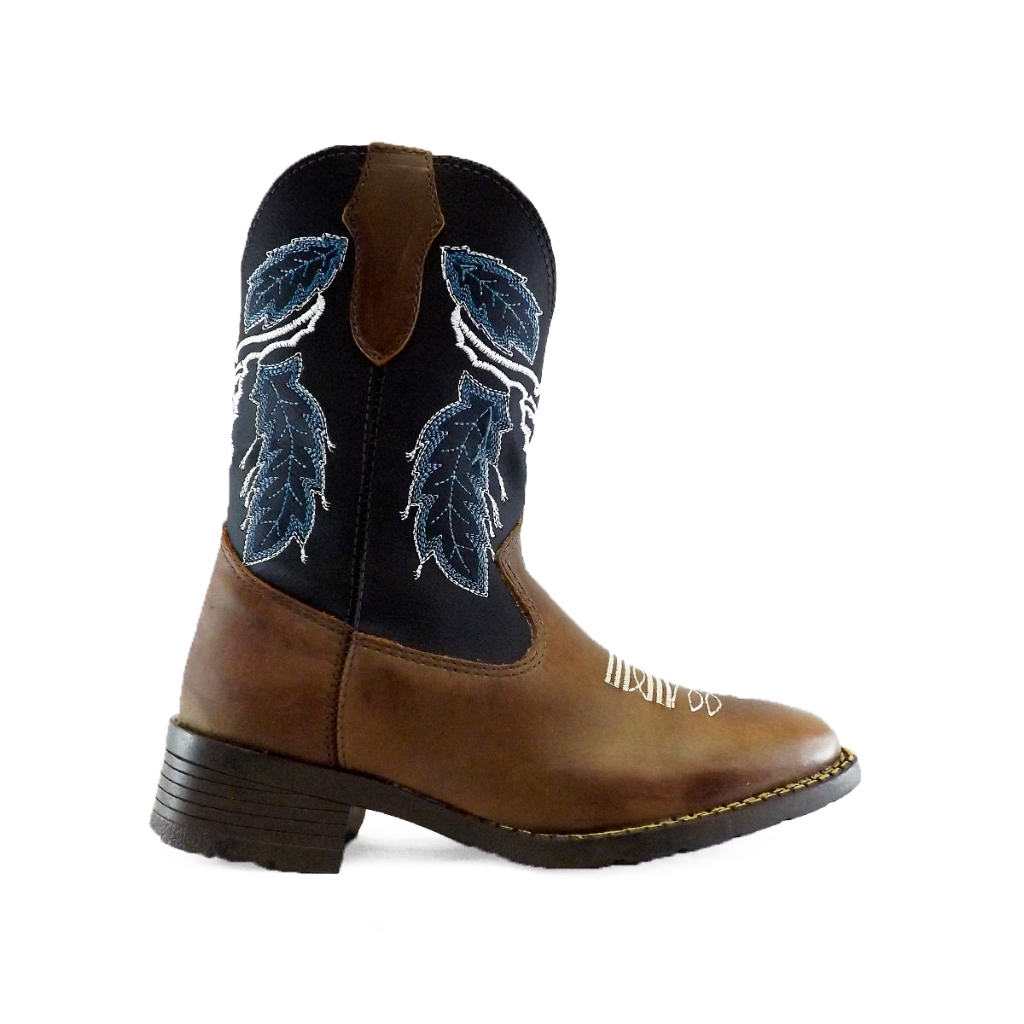 Bota Infantil Texana Couro Rodeio Country Criança