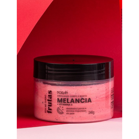Esfoliante para Corpo e Rosto Bem Me Quero Melancia da Porán PR200