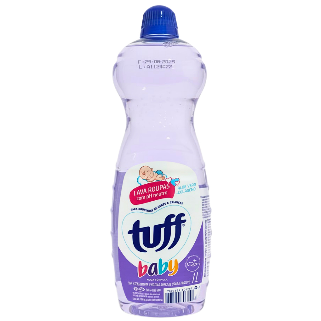 Lava Roupa Líquido Neutro Tuff Baby Limpeza 1L