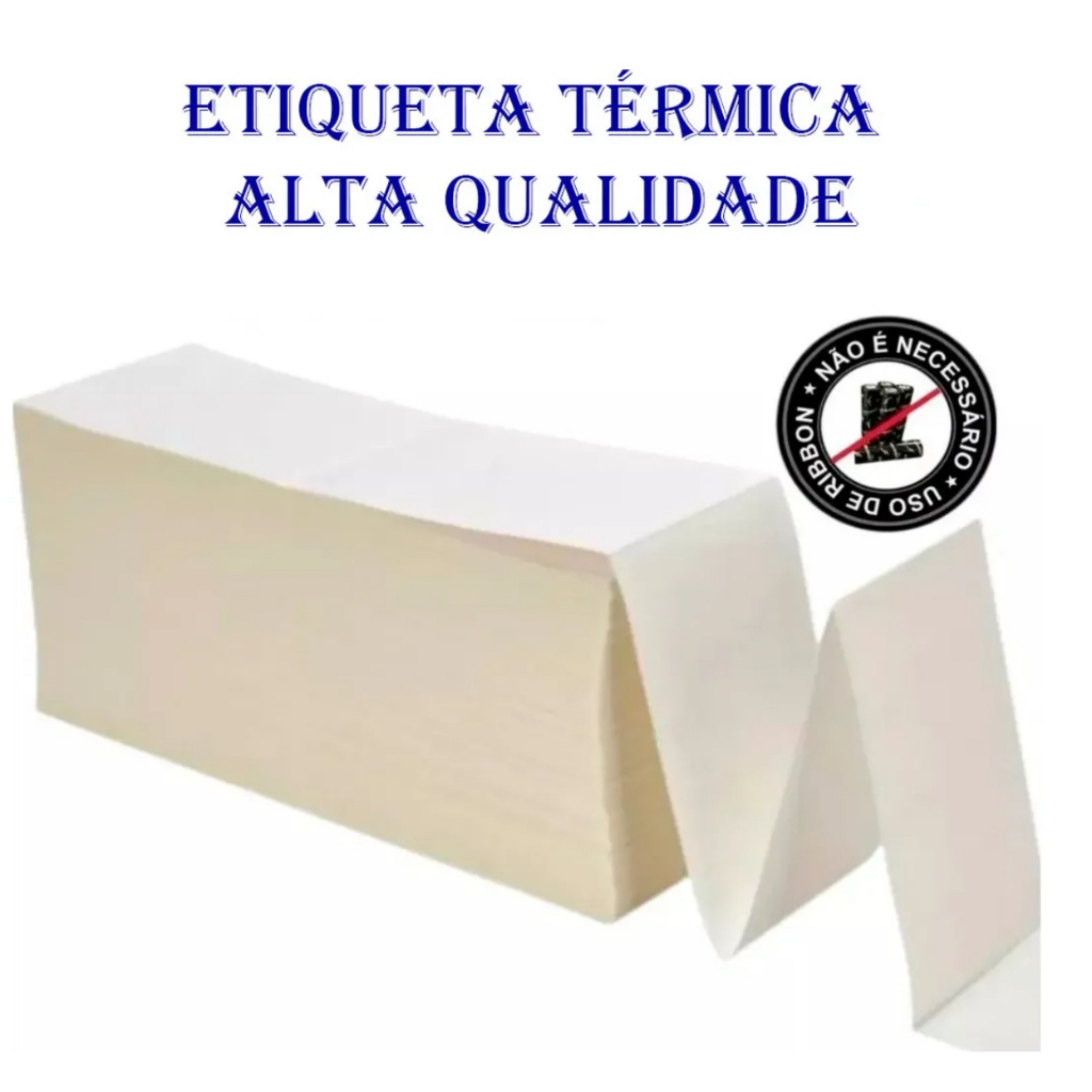 Etiqueta termica mercado livre e shopee 10x15 com 10.000 unidades Para Impressora Térmica formato em resma Com Serrilha.