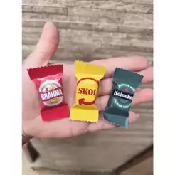 Balinhas/Chicletes/Pirulitos Personalizadas - Boteco/Bebidas/Cervejas - LEIA A DESCRIÇÃO DO ANUNCIO