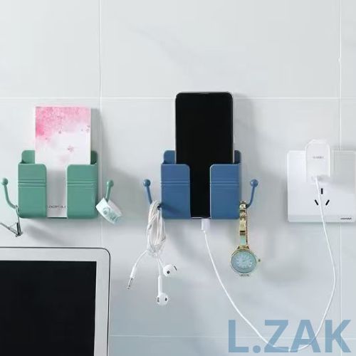 KIT 2 , 5 Caixa de Armazenamento Multifuncional de Parede com Ganchos