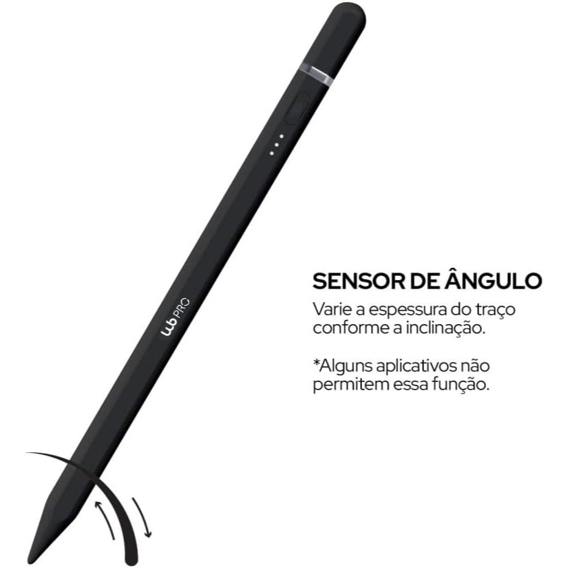 Caneta Pencil PRO WB Para iPad Branca com Palm Rejection e Sensor de ângulo com Estojo