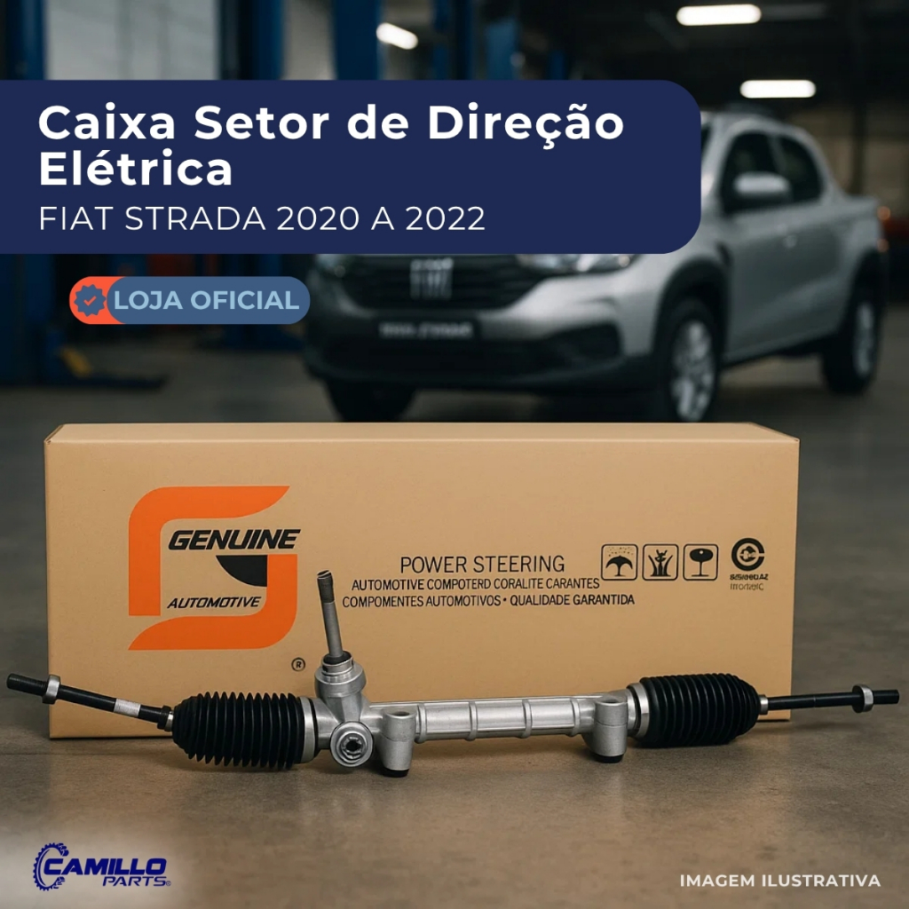 Caixa Direção Elétrica Genuine Automotive Fiat Strada 2019 A 2024