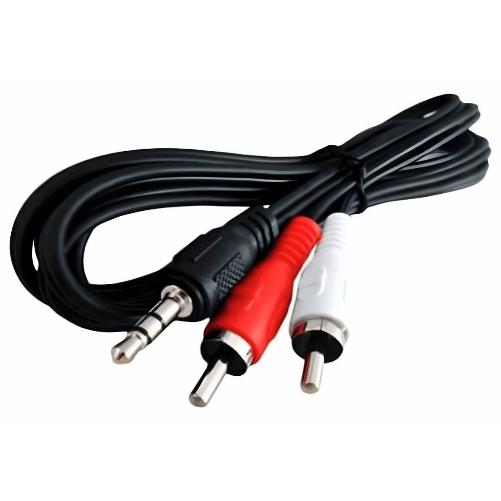 Cabo Auxiliar P2 Macho X Rca Macho Áudio 1,8m Para Som Tv Home Theater Áudio Vídeo · foto 2