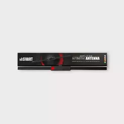 Antena De Rádio Am Fm Automotivo Interna Amplificada - Svart Preto