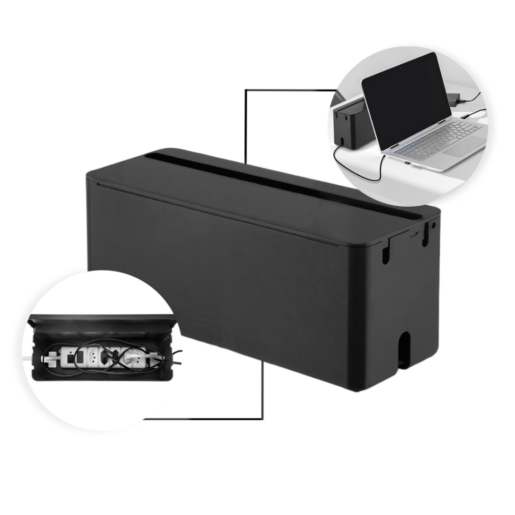 Caixa Para Proteger E Organizar Tomadas Fios Cabos Fontes 30cm em Oferta na Shopee