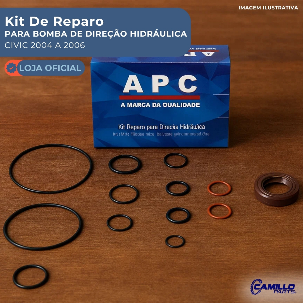 Kit Reparo Bomba Direção APC Honda Civic CR-V Accord Legacy