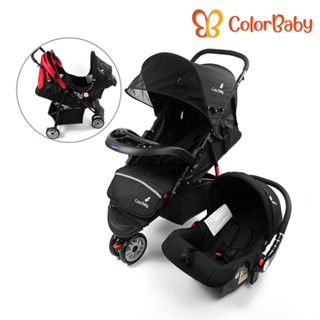 Carrinho Speed Travel System Triciclo / 3 rodas + Bebê Conforto ColorBaby em Oferta na Shopee