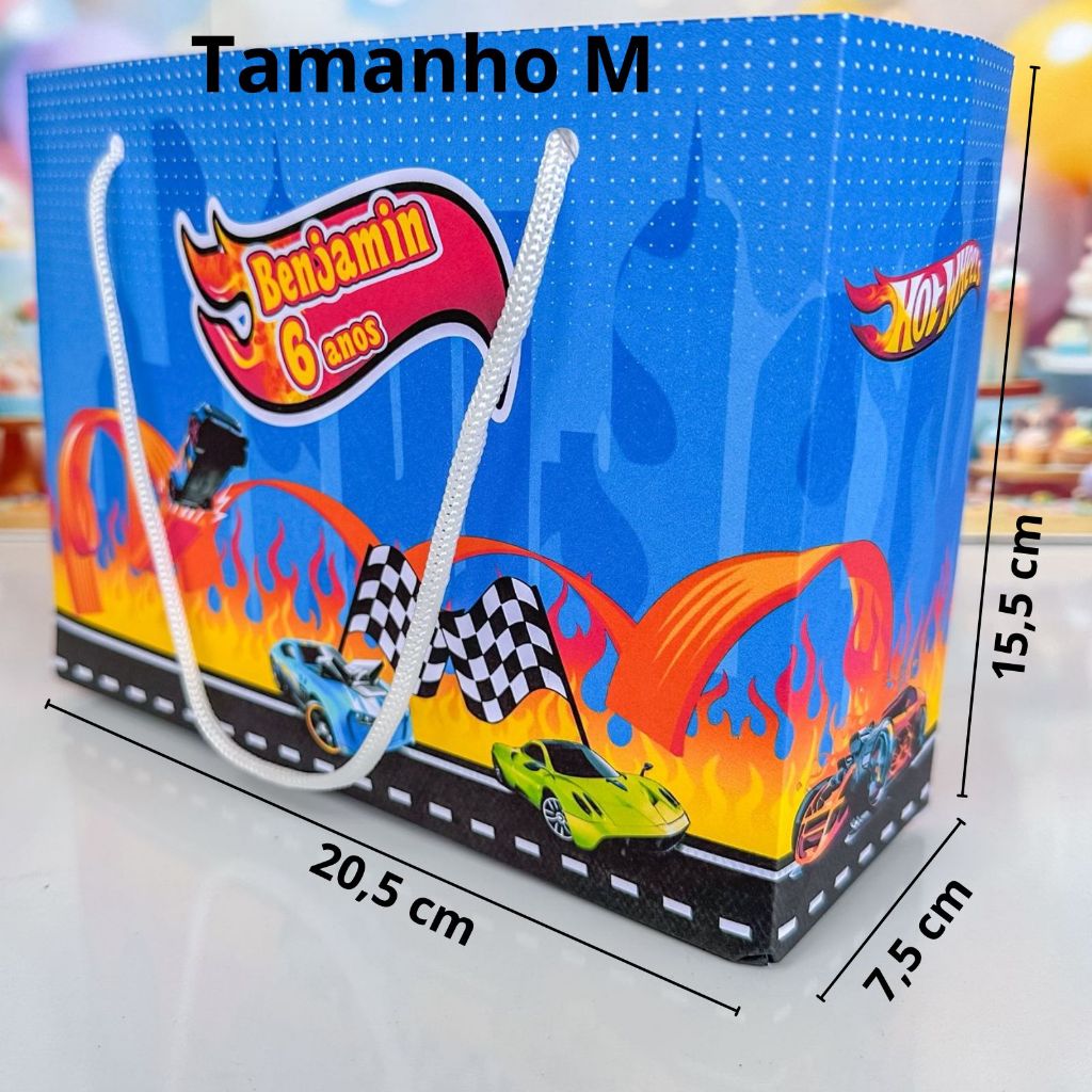 Sacolinha Surpresa personalizada  Hotwheels - Personalizados SACOLAS  Hotwheels  -  PEGUE E MONTE