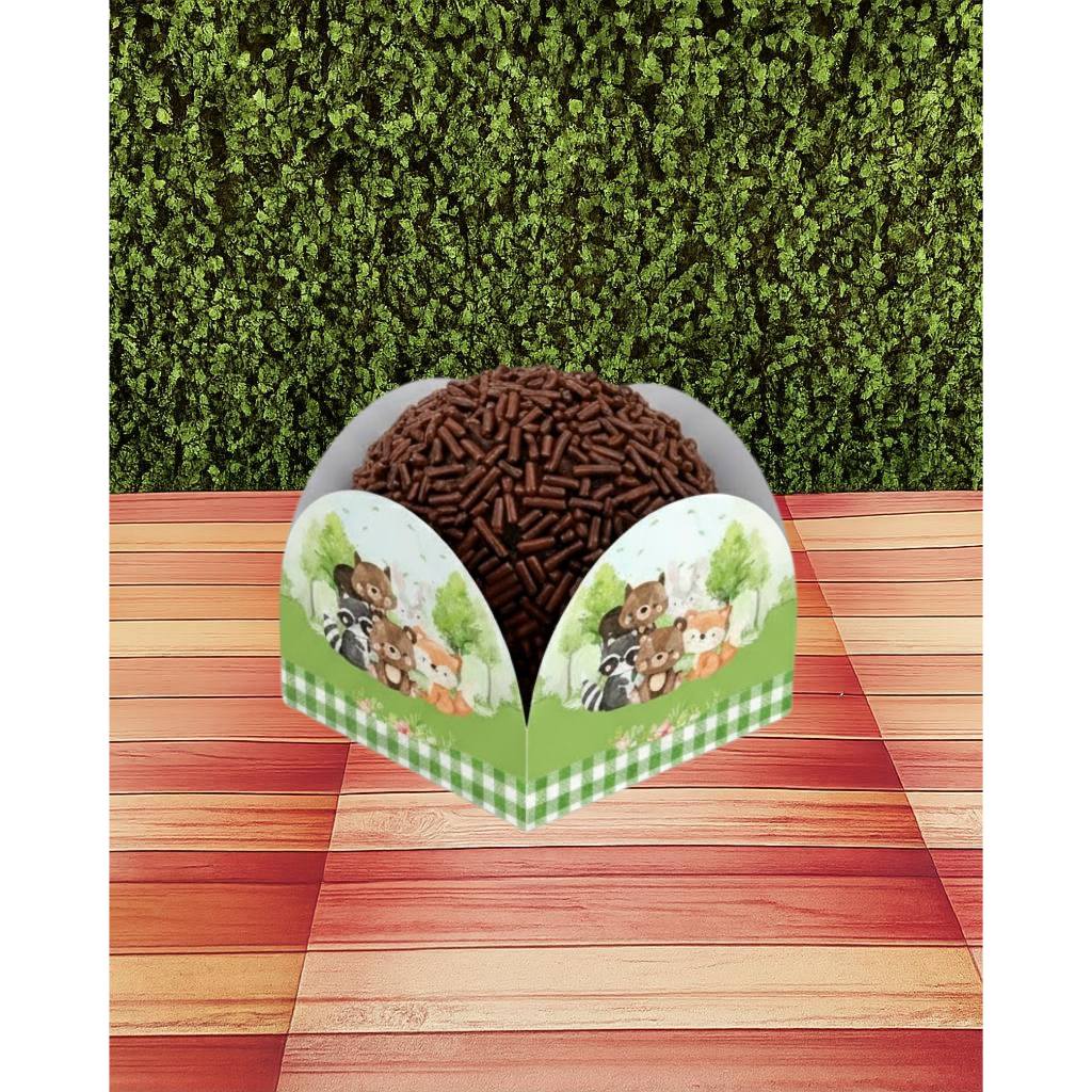 150 Forminhas Personalizadas para Doces Bosque Encantado - Qualquer Tema – Aniversário, Lembrancinhas