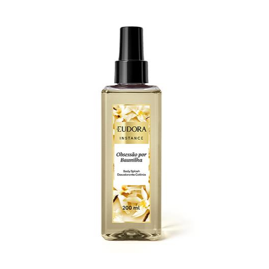 Body Splash Desodorante Colônia Obsessão por Baunilha Instance Eudora 200ml Envio Imediato