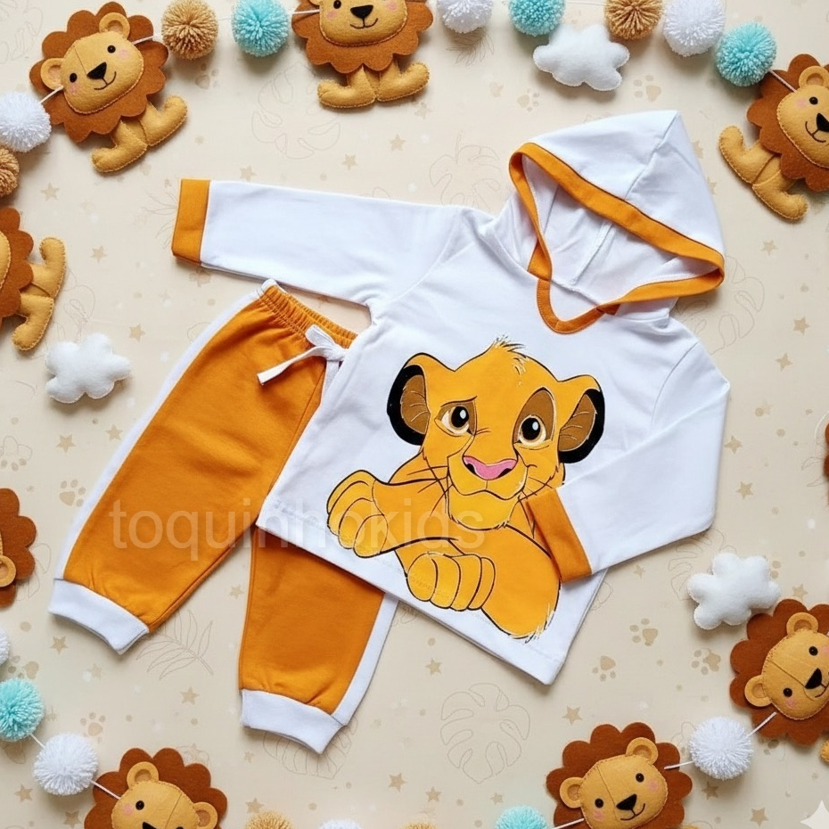 Conjunto de Bebe menino manga longa com capuz + calça meia estação boyzinho em Oferta na Shopee