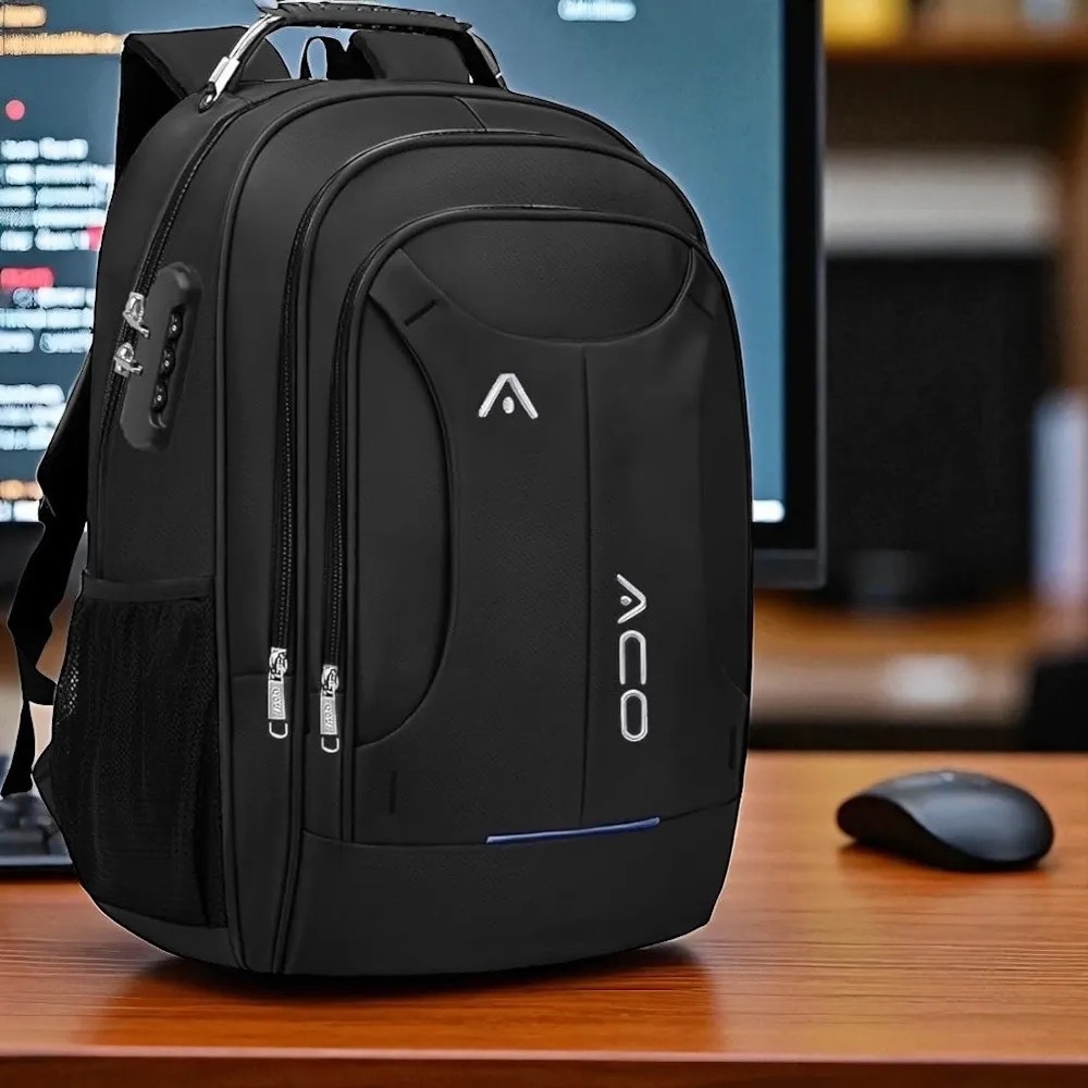 Mochila Masculina Feminina Escolar Faculdade Bolso Antifurto Nas Costas Resistente Cadeado Saída USB em Oferta na Shopee