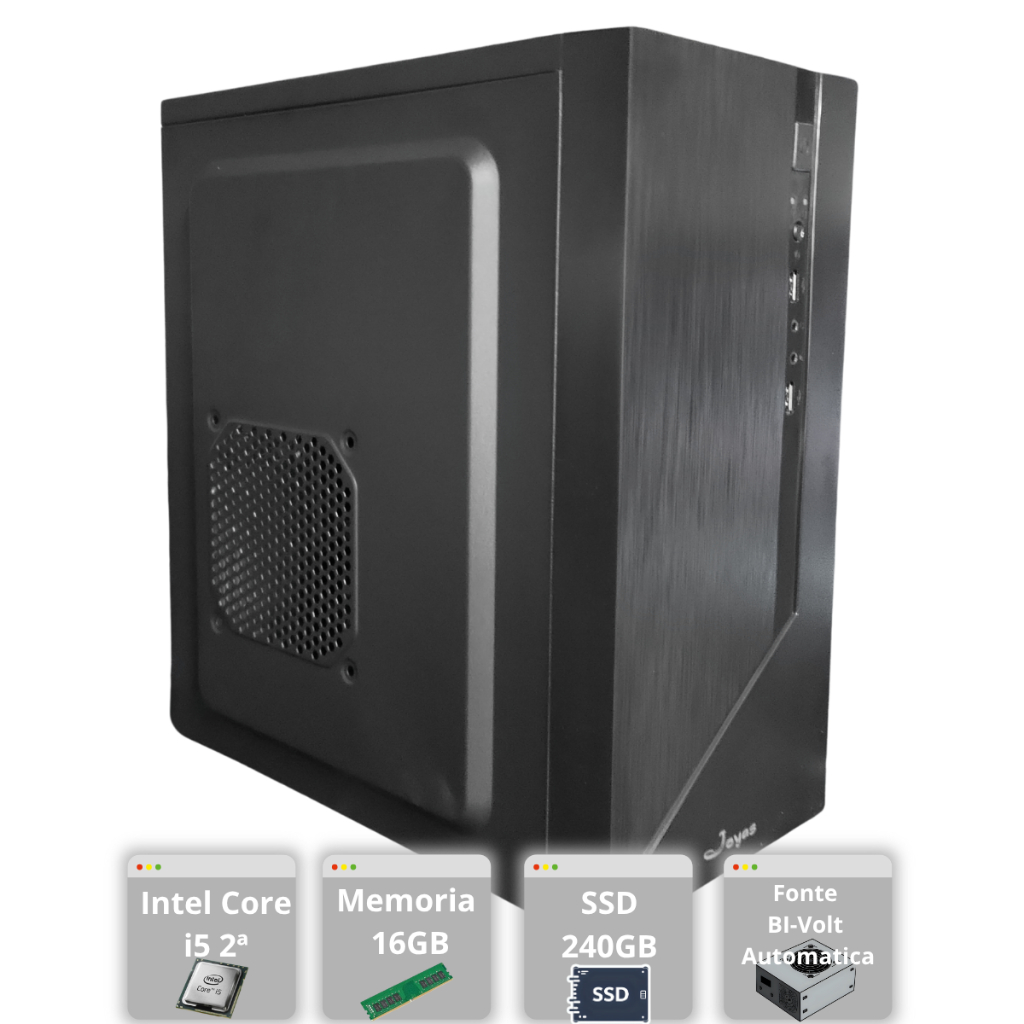 Pc Barato Computador Intel I5 2ª Windows 11 240GB 16GB