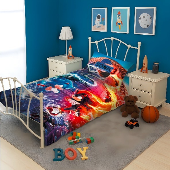 JOGO DE CAMA SOLTEIRO - ESTAMPA INFANTIL OU PERSONALIZADA em Oferta na Shopee